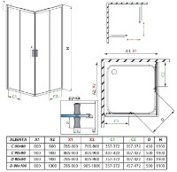 Cabină de duș Radaway Alienta C/D (10238080-01-01) imaginea #2 — magazin online Desire.md
