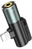 Cablu Hoco LS32 3.5mm to Lightning Metal Gray