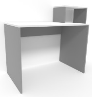 Письменный стол Smartex M2 110cm Белый/Графит фото №2 — интернет-магазин Desire.md