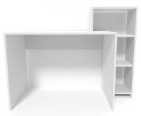 Masa de birou Smartex M2 130cm Alb imaginea #2 — magazin online Desire.md