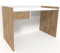 Письменный стол Smartex M3 110cm Белый/Дуб Тёмный фото №2 — интернет-магазин Desire.md
