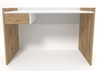 Письменный стол Smartex M3 110cm Белый/Дуб Тёмный фото №3 — интернет-магазин Desire.md