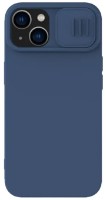 Husa de protecție Nillkin Apple iPhone 15 Plus CamShield Silky Silicone Case Midnight Blue