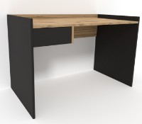 Письменный стол Smartex M3 110cm Чёрный/Дуб Тёмный фото №3 — интернет-магазин Desire.md