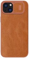 Husa de protecție Nillkin Apple iPhone 15 Plus Qin Pro Brown