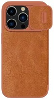 Husa de protecție Nillkin Apple iPhone 15 Pro Max Qin Pro Brown