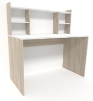 Письменный стол Smartex M4 140cm Белый/Дуб Светлый фото №2 — интернет-магазин Desire.md