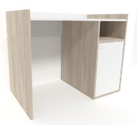 Письменный стол Smartex Tab Classic 100cm Белый/Дуб Светлый фото №3 — интернет-магазин Desire.md