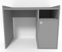 Письменный стол Smartex Tab Classic 100cm Графит фото №2 — интернет-магазин Desire.md