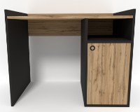 Письменный стол Smartex Tab Classic 110cm Чёрный/Дуб Тёмный фото №3 — интернет-магазин Desire.md