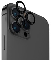Sticlă de protecție pentru camera smartphone Uniq Aluminium Camera Lens Protector for iPhone 15 Pro Max Black