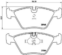 Комплект тормозных колодок Brembo P 06 012 фото №2 — интернет-магазин Desire.md