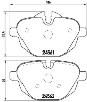 Комплект тормозных колодок Brembo P 06 064X фото №2 — интернет-магазин Desire.md
