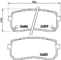 Set placute frână Brembo P 30 035 imaginea #2 — magazin online Desire.md