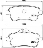Set placute frână Brembo P 50 100 imaginea #2 — magazin online Desire.md