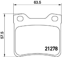 Set placute frână Brembo P 61 058 imaginea #2 — magazin online Desire.md