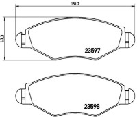 Set placute frână Brembo P 61 063 imaginea #2 — magazin online Desire.md