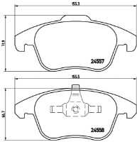Set placute frână Brembo P 61 086 imaginea #2 — magazin online Desire.md