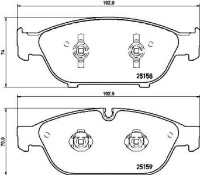 Set placute frână Brembo P 85 127 imaginea #2 — magazin online Desire.md