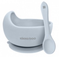 Силиконовая миска с присоской и ложкой Kikka Boo Yummy Blue (31302040116)