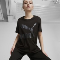 Женская футболка Puma Classics Logo Tee (S) Puma Black/Shimmer XS фото №3 — интернет-магазин Desire.md