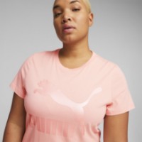 Женская футболка Puma Classics Logo Tee (S) Peach Smoothie/Pearl L фото №3 — интернет-магазин Desire.md