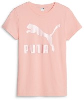 Женская футболка Puma Classics Logo Tee (S) Peach Smoothie/Pearl XL фото №1 — интернет-магазин Desire.md