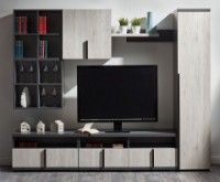 Тумба под ТВ Ambianta Duet TV 0.8m Gri-Alb Samoa фото №3 — интернет-магазин Desire.md