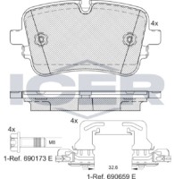 Set placute frână ICER 182248-203 imaginea #2 — magazin online Desire.md
