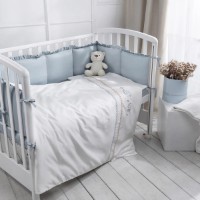 Lenjerie de pat pentru copii Perina Toys Sateen Collection (ТСK6-02.2) Aqua