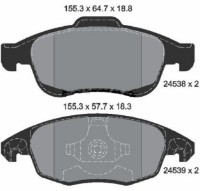 Set placute frână TEXTAR 2453801 imaginea #2 — magazin online Desire.md