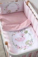 Lenjerie de pat pentru copii Veres Flamingo Pink New (217.01.1)