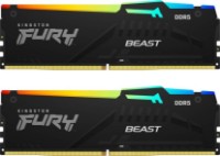 Оперативная память Kingston Fury Beast RGB 16Gb DDR5-5200MHz Kit (KF552C40BBAK2-16)