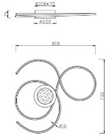 Corp de iluminat LED cu telecomandă Trio 623419231 imaginea #2 — magazin online Desire.md