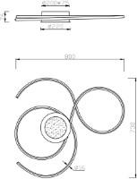 Corp de iluminat LED cu telecomandă Trio 623419232 imaginea #3 — magazin online Desire.md