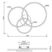 Plafonieră Trio 652710342 imaginea #5 — magazin online Desire.md