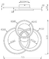 Потолочный светильник Trio Granada (673810306) фото №2 — интернет-магазин Desire.md
