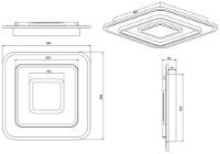 Corp de iluminat LED cu telecomandă Trio Jora Square (R64293131) imaginea #2 — magazin online Desire.md