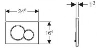 Кнопка смыва Geberit Sigma01 (115.770.11.5) фото №2 — интернет-магазин Desire.md