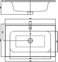 Lavoar Keramin Geneva 70 White imaginea #2 — magazin online Desire.md