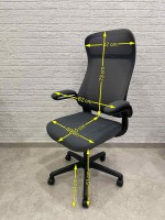 Scaun de birou ART Aron Grey imaginea #6 — magazin online Desire.md