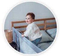 Защитный барьер для кроватки Momi Lexi XL Light Gray