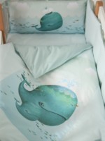 Lenjerie de pat pentru copii Veres Menthol Whale New (217.08.1) imaginea #5 — magazin online Desire.md