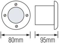 Aplică exterior Horoz Azur-3 (079029000301) imaginea #2 — magazin online Desire.md
