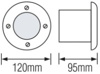 Aplică exterior Horoz Azur-6 (079029000601) imaginea #2 — magazin online Desire.md