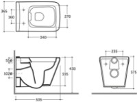 Унитаз Keramin Milan Slim МL White 1c фото №2 — интернет-магазин Desire.md