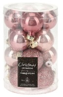 Ёлочные шары Christmas Pink Gold (37087)