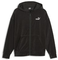 Hanorac de dama Puma Ess Elevated Velour Fz Hoodie Puma Black XL