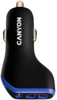 Автомобильная зарядка Canyon CNE-CCA08PU Black/Purple фото №3 — интернет-магазин Desire.md