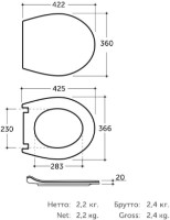 Сиденье для унитаза Keramin Arctic Slim JS фото №2 — интернет-магазин Desire.md